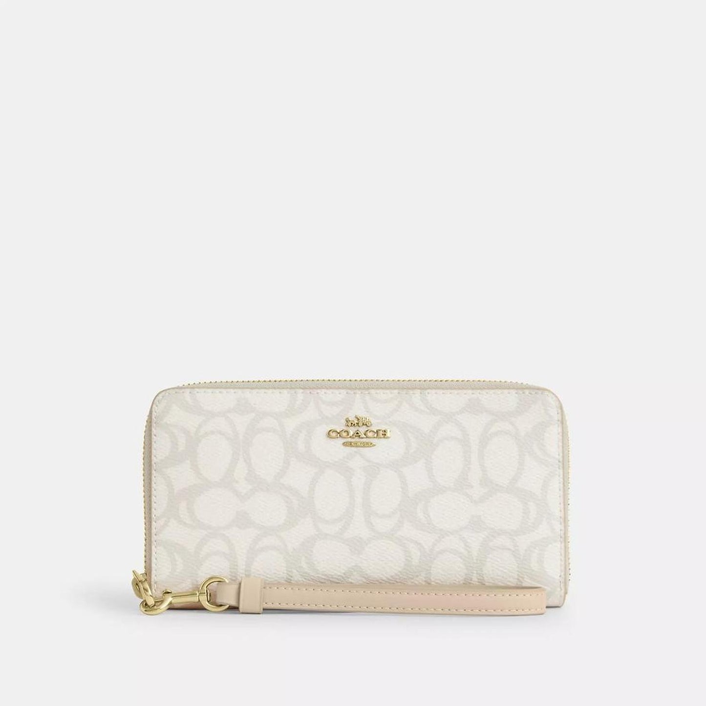 Long Zip Around Wallet In Sketch Signature Canvas