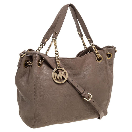Michael Michael Kors Leather Jet Set Chain Hobo
