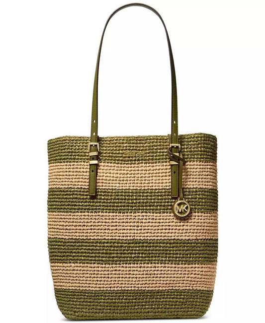 Quinn Large North South Woven Tote
