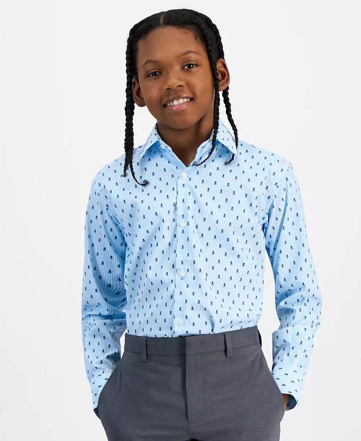 Big Boys Collared Classic Shirt