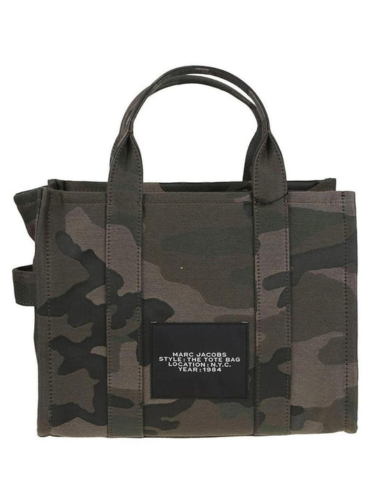 Camouflage Jacquard Medium Tote With Versatile Carrying Options