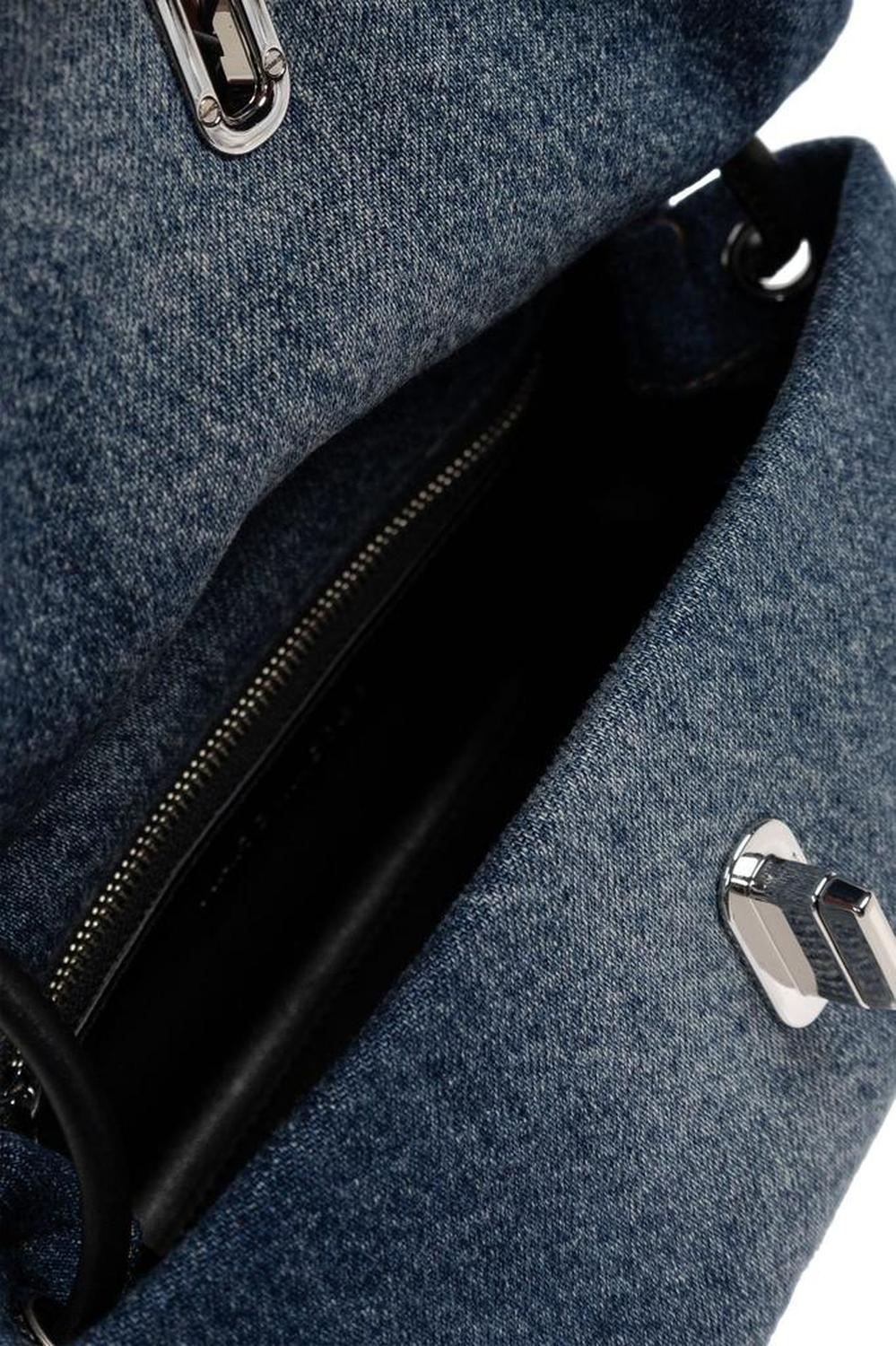 Marc Jacobs The Sequin Daisy Denim Mini Dual Bag