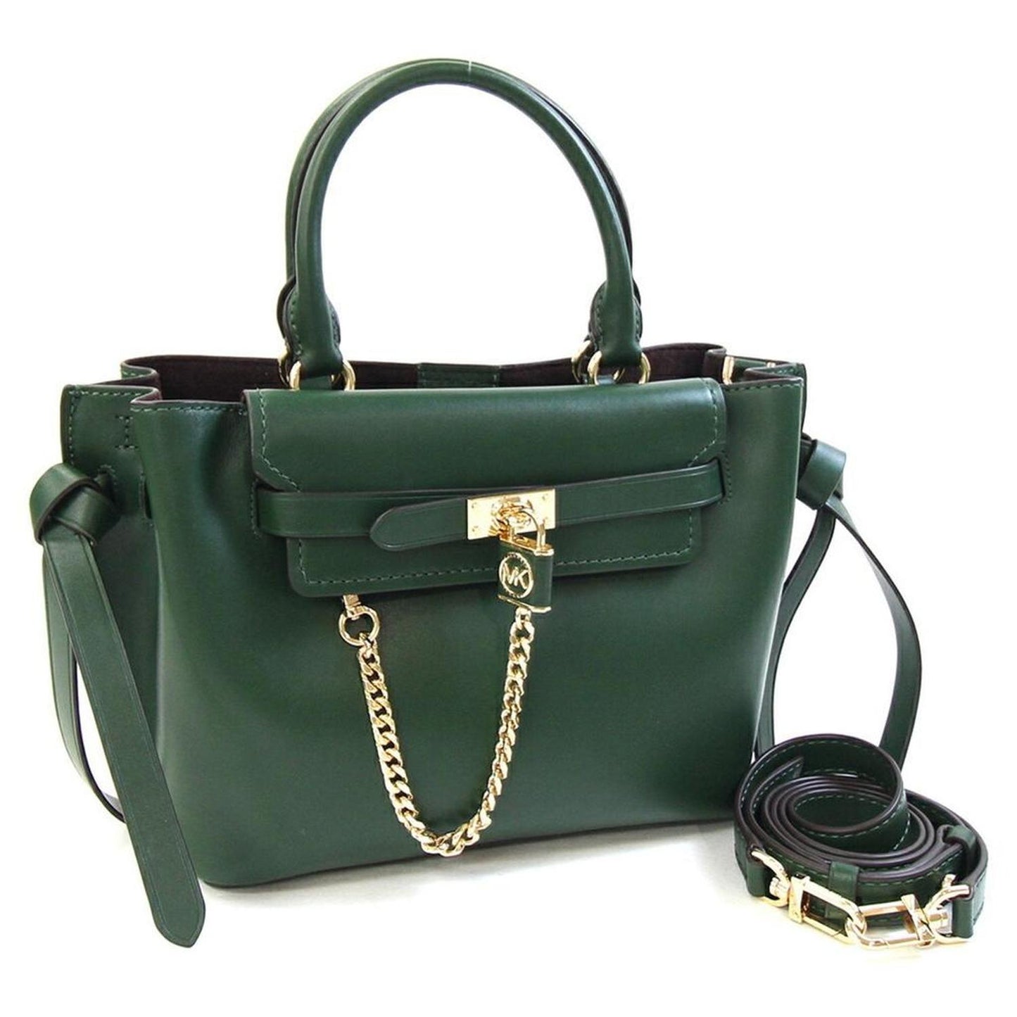 Leather Handbag Shoulder Bag (Pre-Owned)
