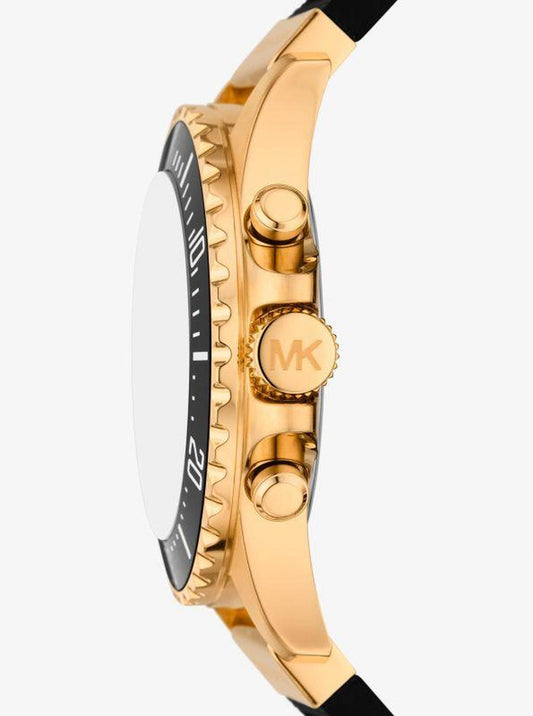 Oversized Everest Gold-Tone and Silicone Watch
