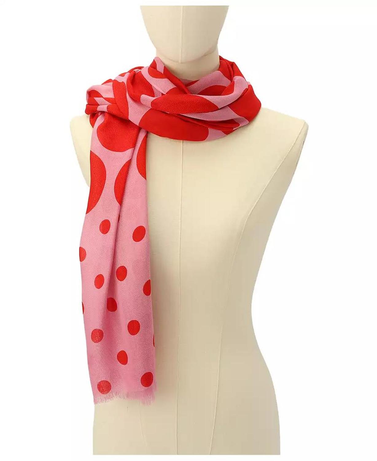 Women's Seasonless Dot Oblong Scarf