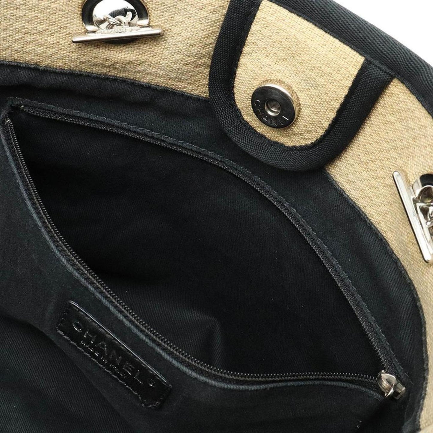 Chanel Deauville Canvas Tote Bag (Pre-Owned)