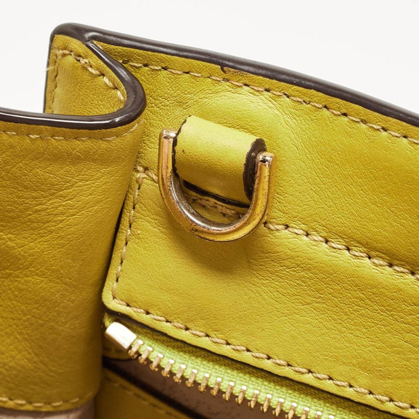 Michael Kors Lime Leather Hamilton Tote