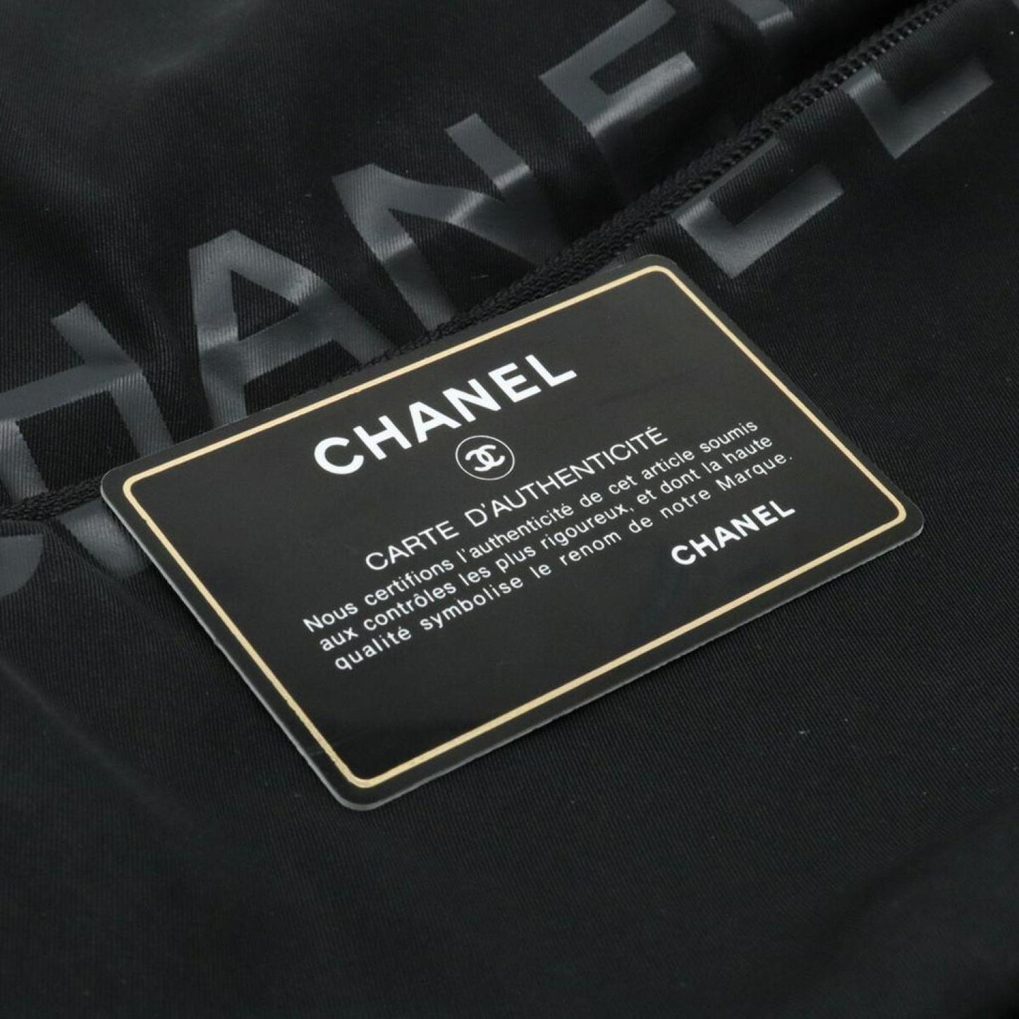 Chanel Coco Mark Canvas Shoulder Bag (Pre-Owned)