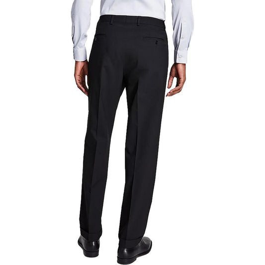 Marina Mens Pleated Recycled Polyester Dress Pants