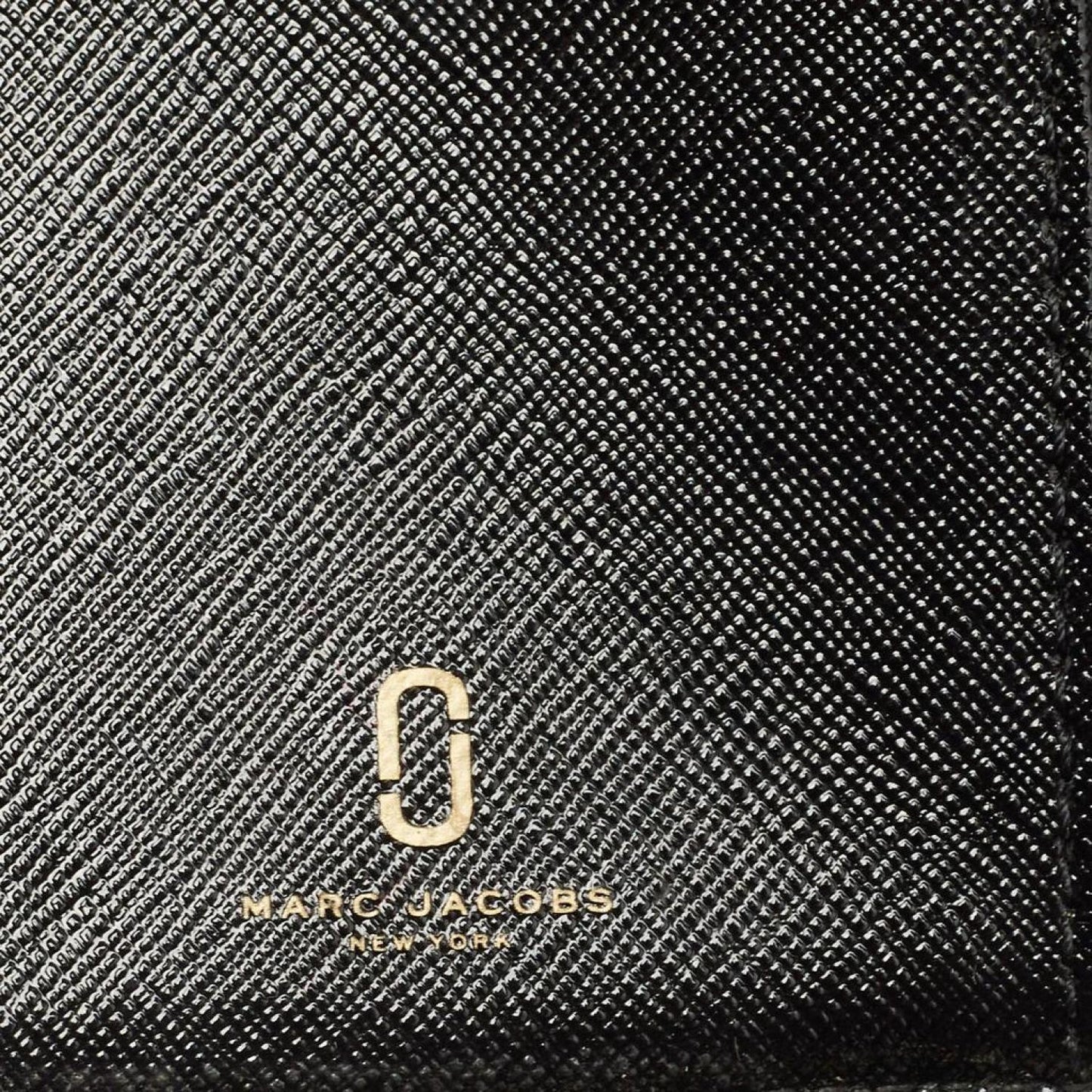 Marc Jacobs Pink/purple Saffiano Leather Snapshot Compact Wallet
