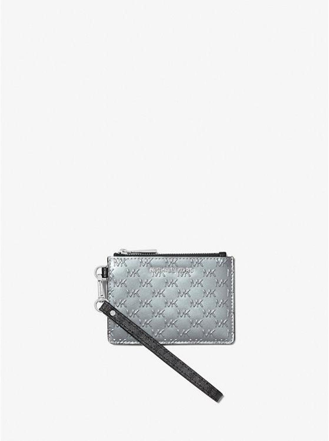 Jet Set Small Logo Embossed Patent Leather Coin Purse