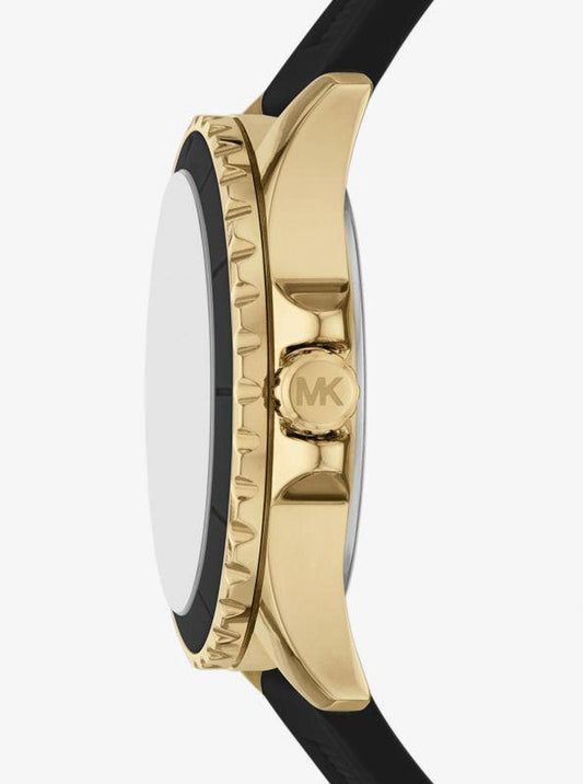 Oversized Everest Gold-Tone and Silicone Watch