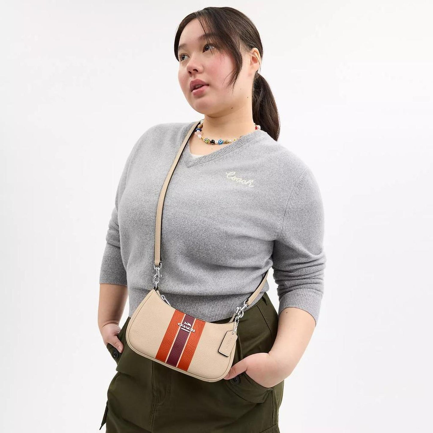 Teri Mini Crossbody Bag With Stripe