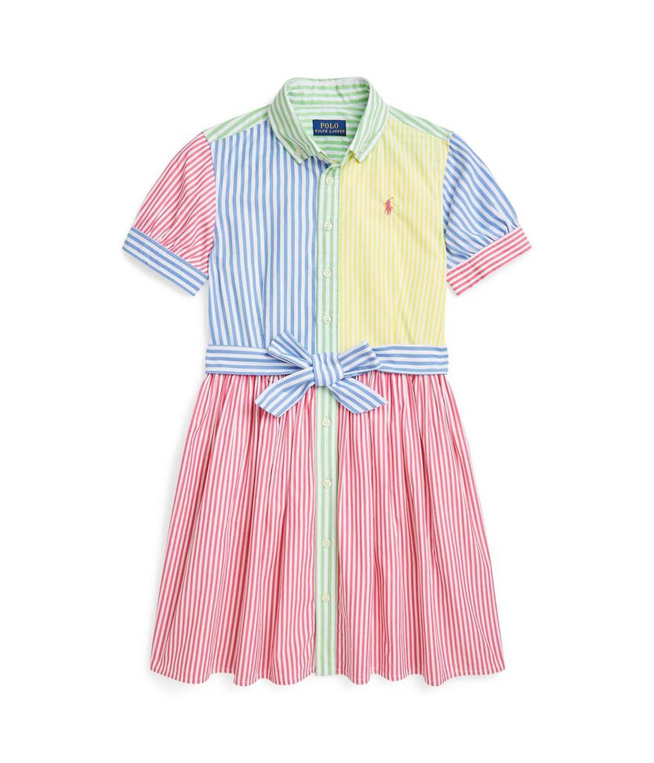 Striped Cotton Fun Shirtdresss (Big Kid)
