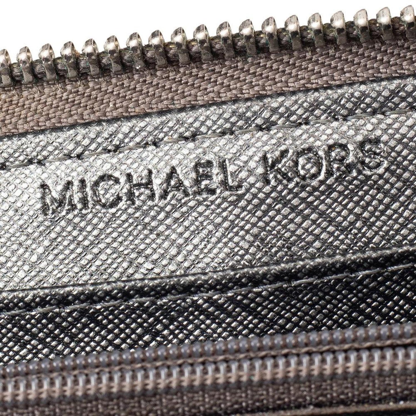 Michael Kors Metallic Gold Leather Jet Set Zip Around Wallet
