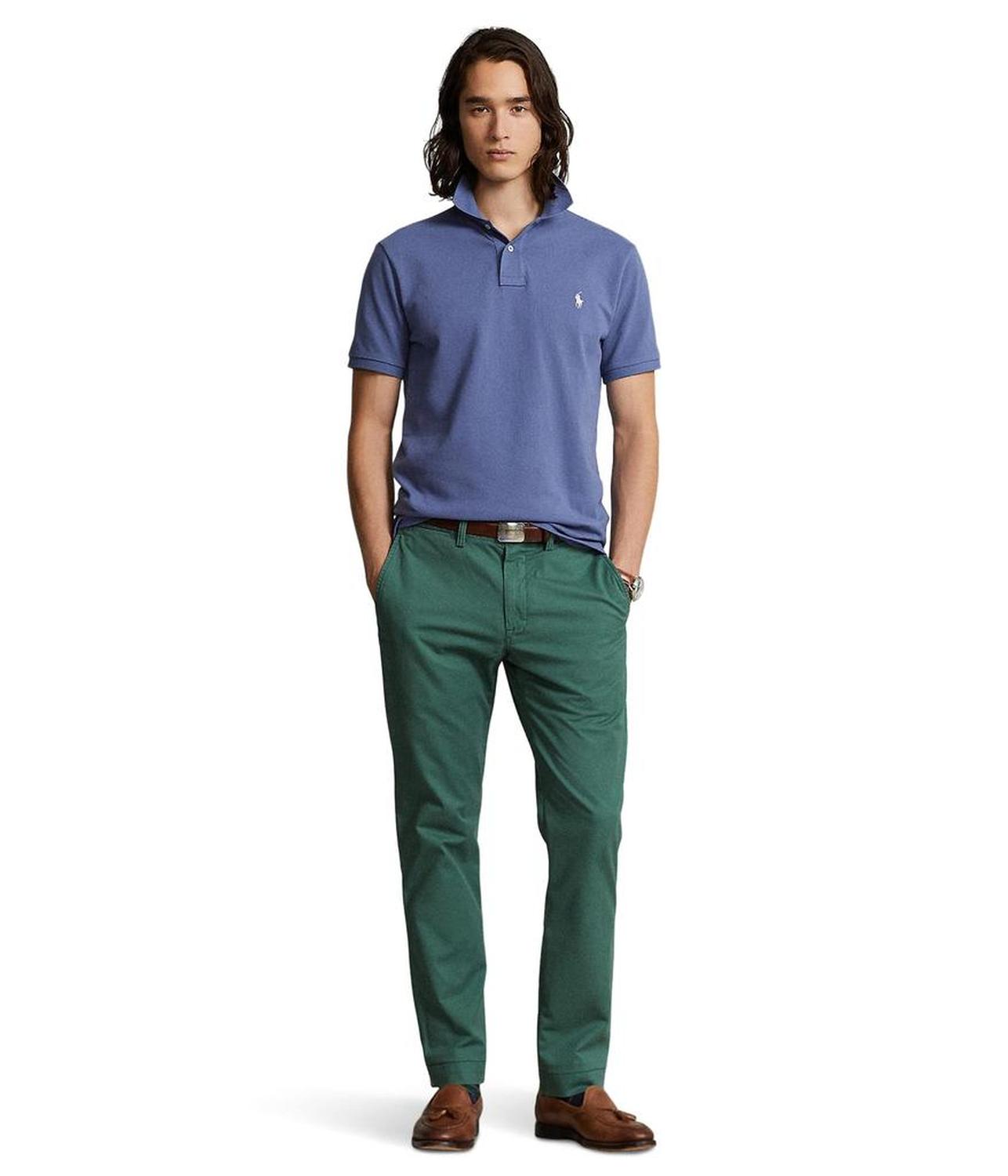 Custom Slim Fit Mesh Polo Shirt