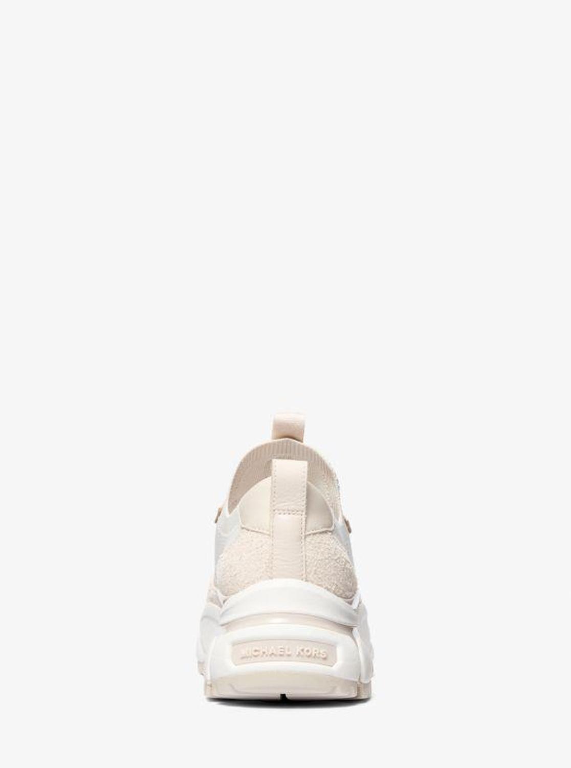 Darius Suede and Stretch Knit Trainer