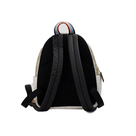 Women's Mini Court Signature Pear Motif Backpack In Chalk/taffy