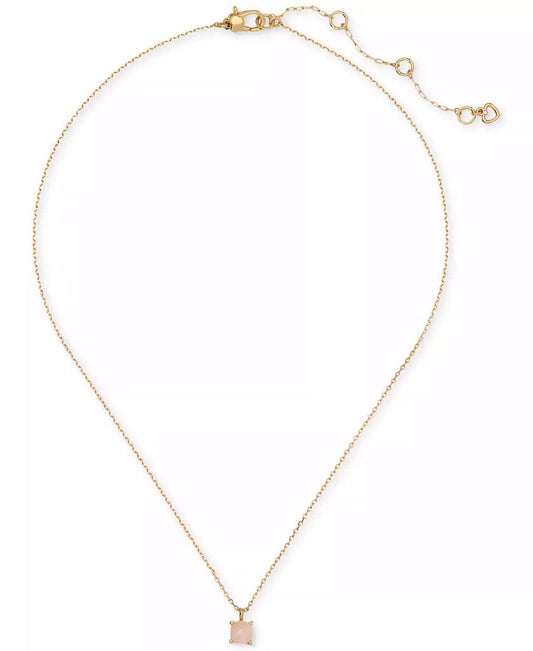 Gold-Tone Cubic Zirconia Pendant Necklace, 16" + 3" extender