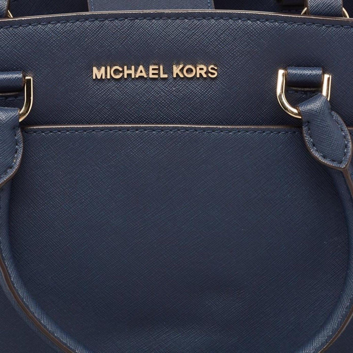 Michael Kors Navy Leather Large Emmy Tote