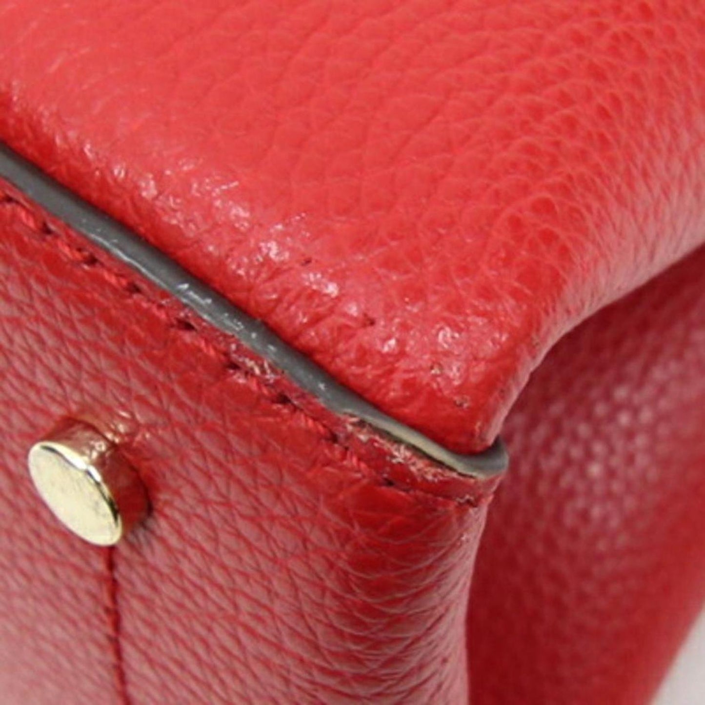 pink Color Leather Handbag (Pre-Owned)