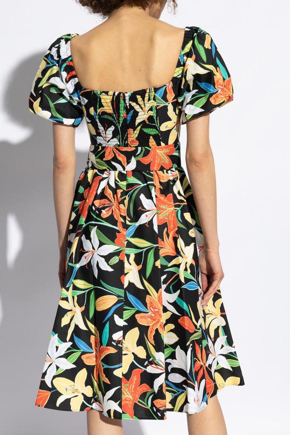 Kate Spade Floral Puff Sleeve Dress