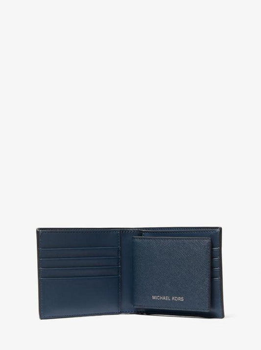 Rivington Crocodile Embossed Leather Wallet with Passcase