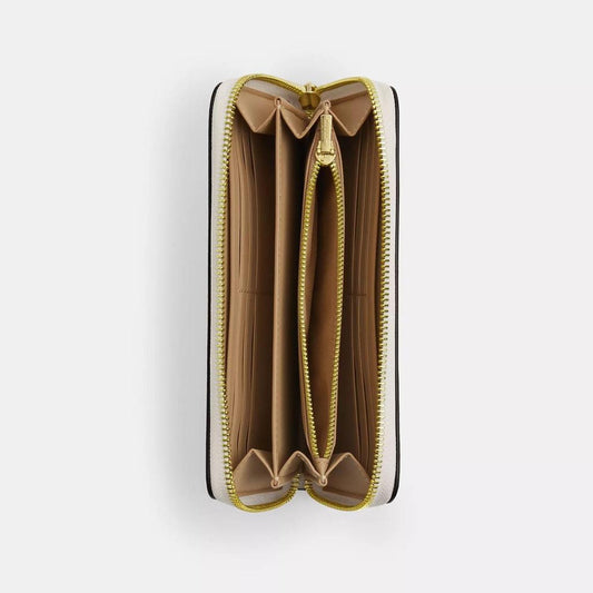 Long Zip Around Wallet With Strawberry Print