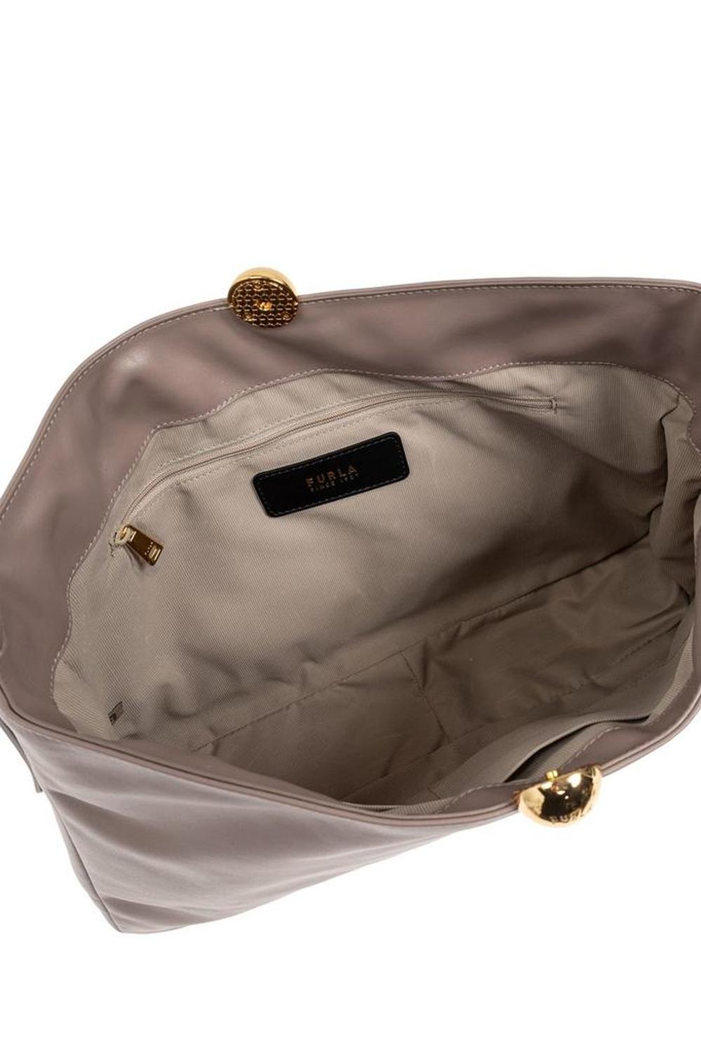 Furla Sfera Logo Debossed Medium Shoulder Bag