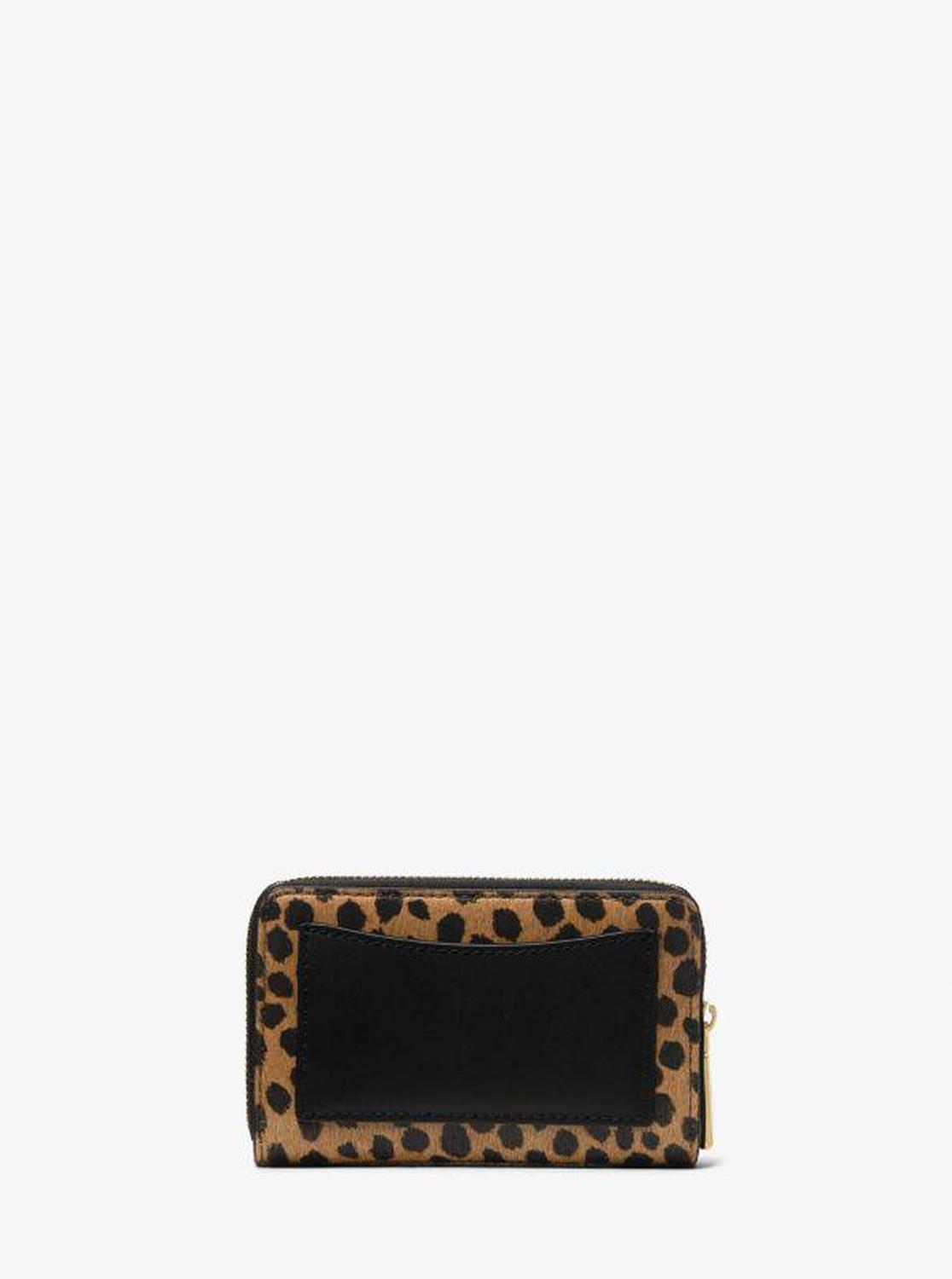 Jet Set Small Cheetah Print Calf Hair Wallet
