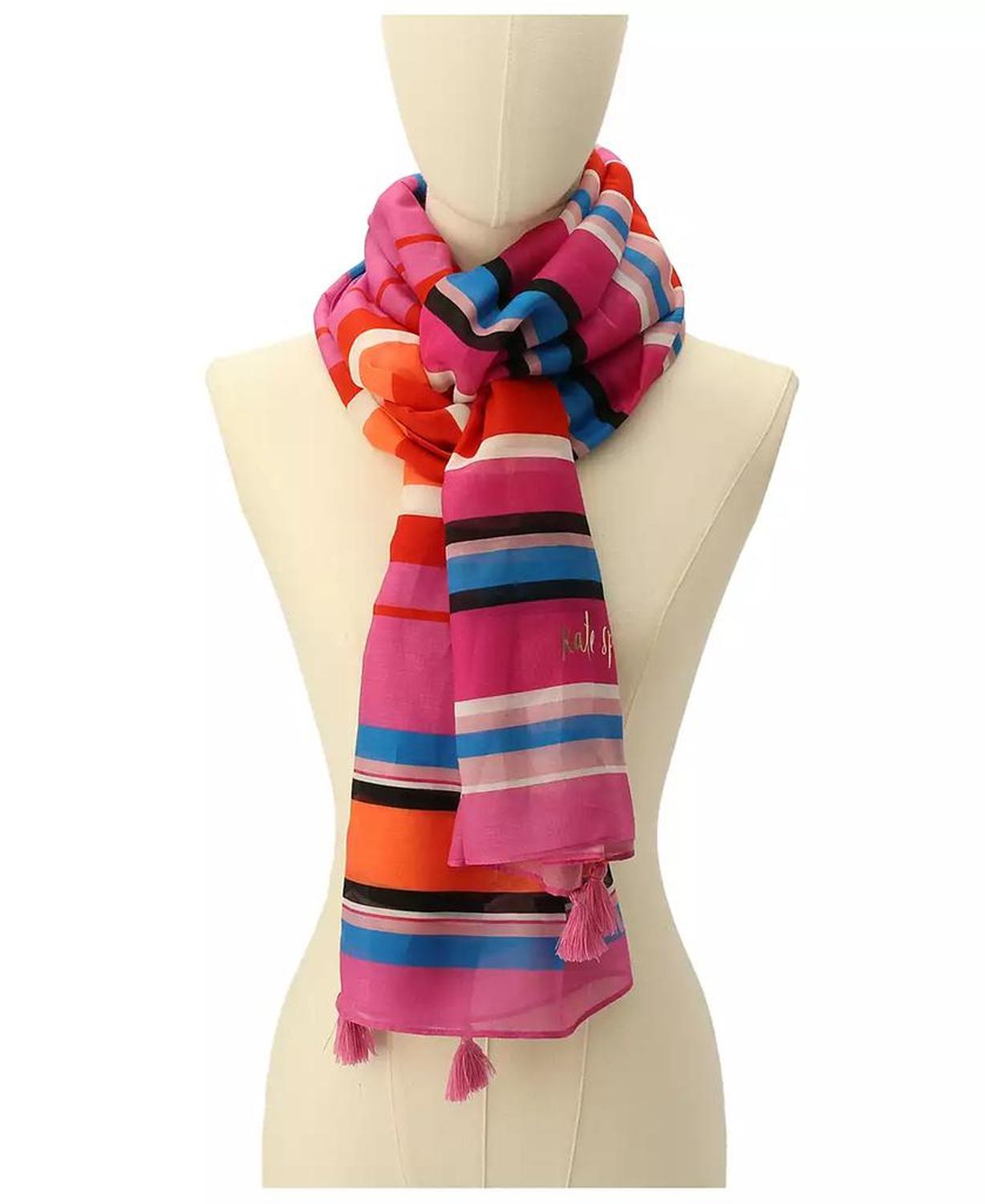 Women's Sunny Stripe Oblong Scarf