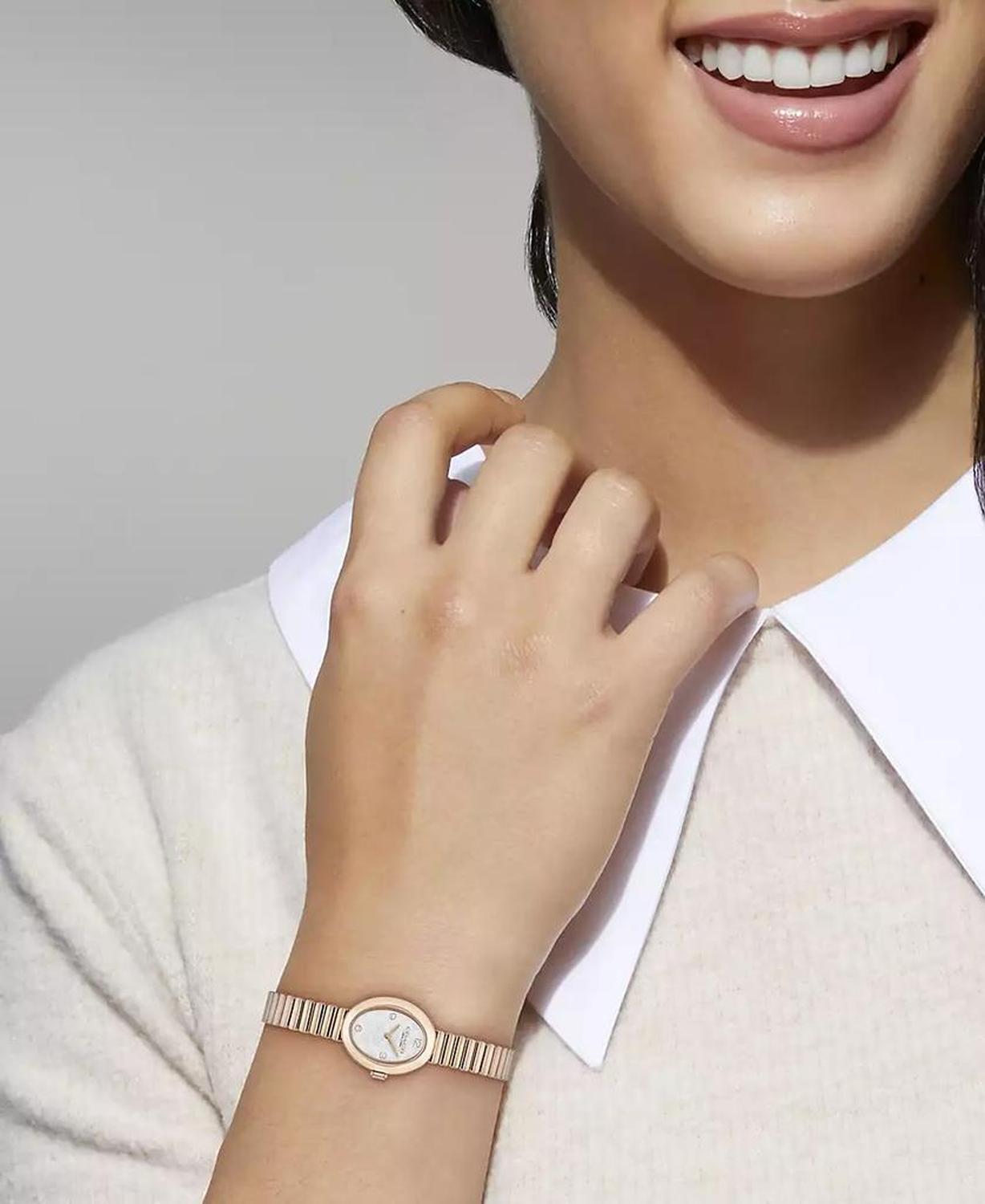 Women's Sammy Rose Gold Tone Stainless Steel Stretch Bracelet Watch, 22.5mm