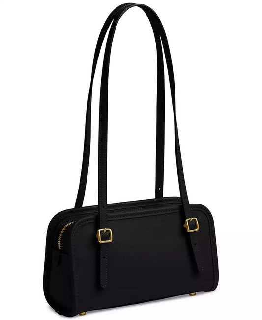 Swing Zip Leather Shoulder Bag 20