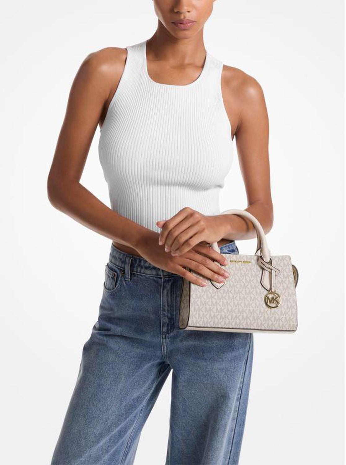 Sheila Small Signature Logo Satchel