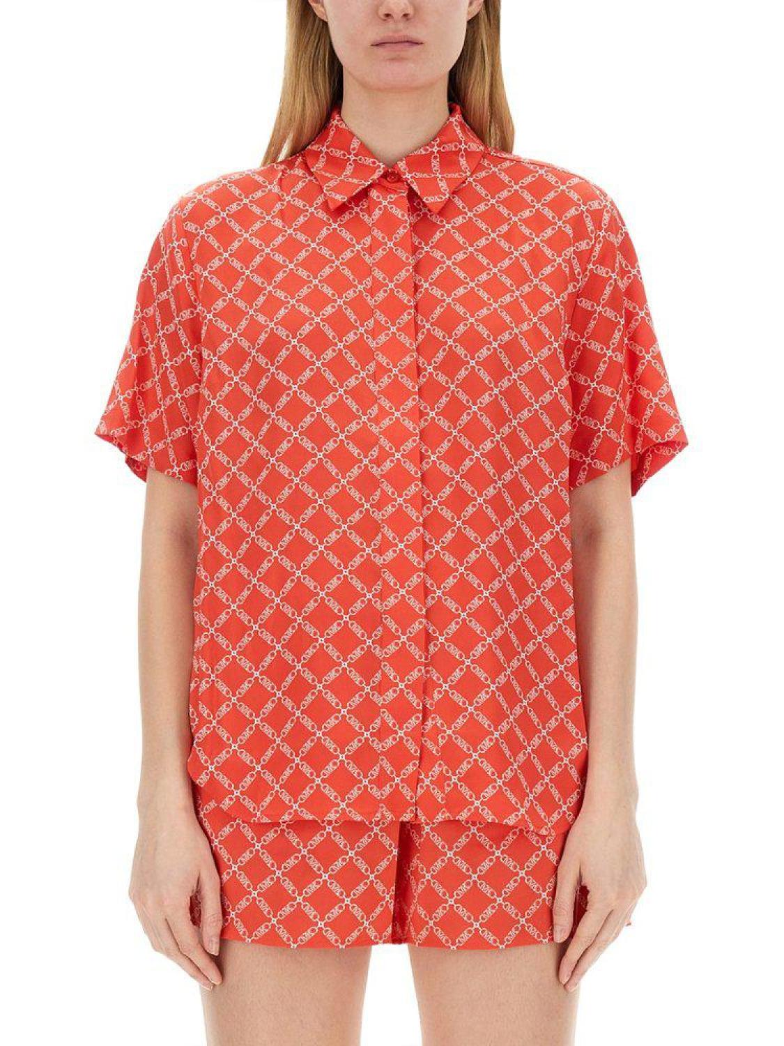 Michael Michael Kors Monogram Short-Sleeved Shirt