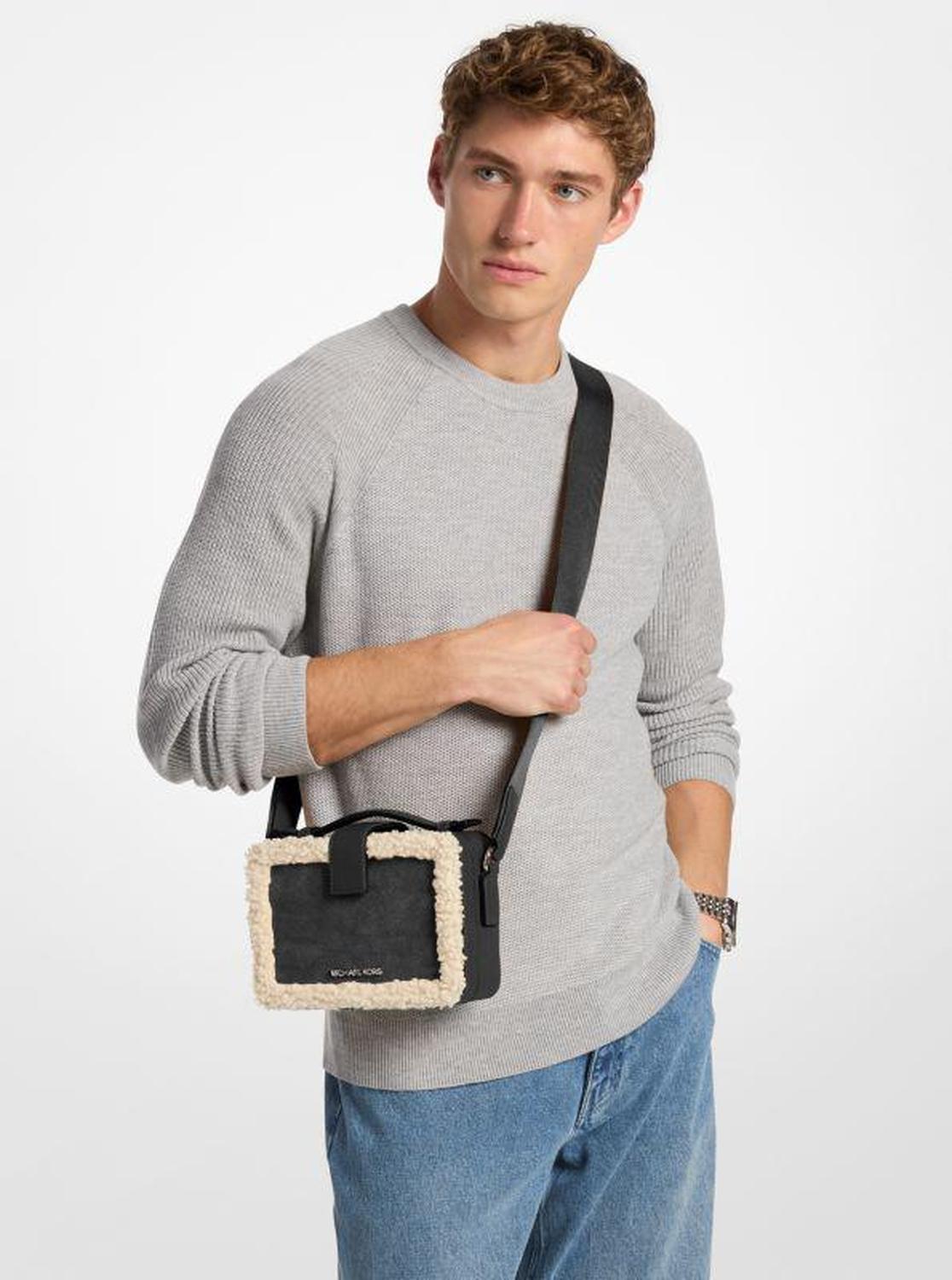 Cooper Suede and Sherpa Crossbody Bag