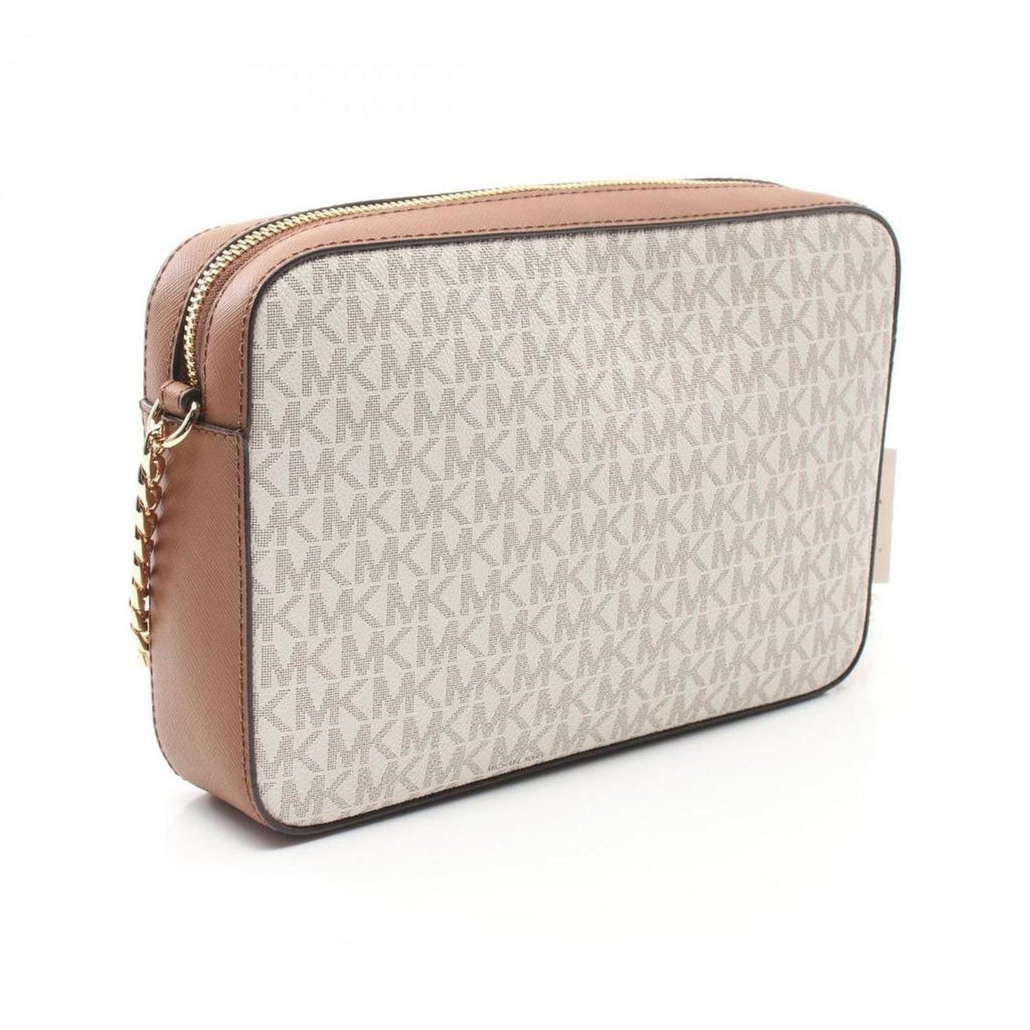 Coated Canvas Leather Shoulder Bag (Pre-Owned)