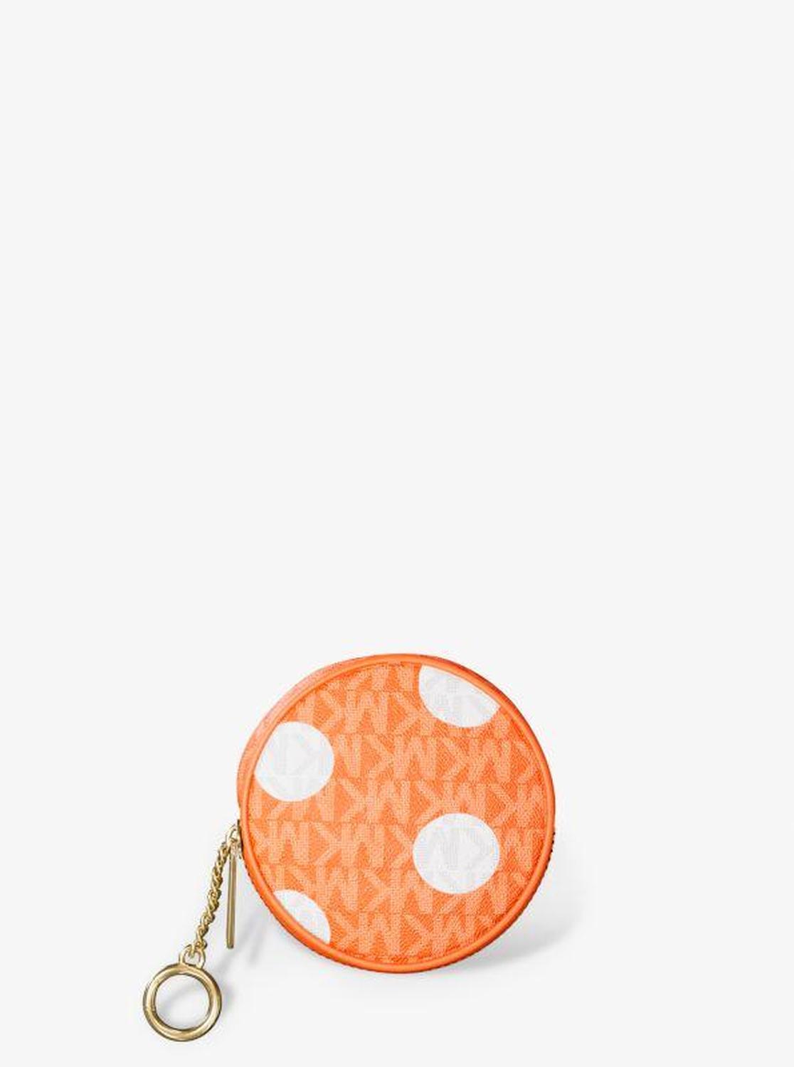 Jet Set Small Polka Dot Signature Logo Coin Pouch
