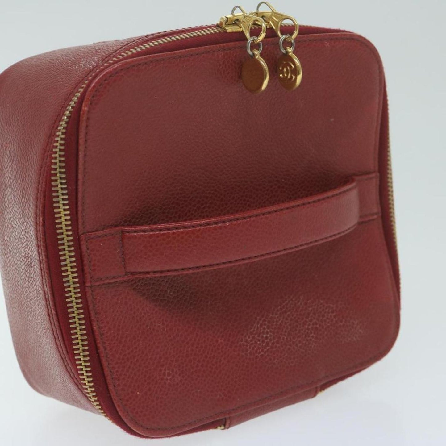 Chanel Vanity Leather Clutch Bag (Pre-Owned)