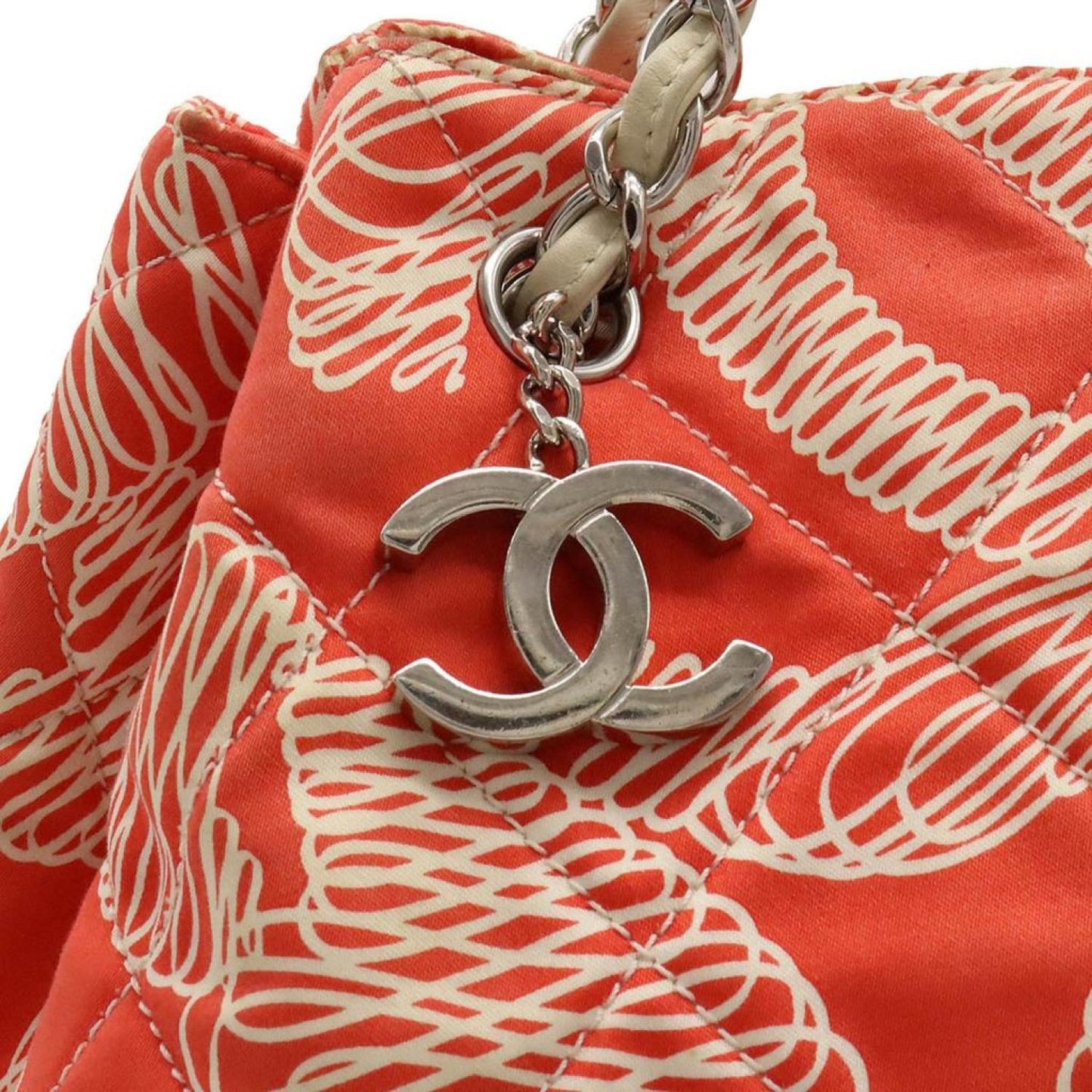 Chanel Matelassé Canvas Shoulder Bag (Pre-Owned)