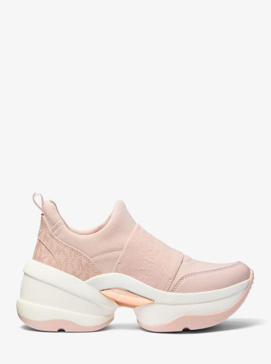 Olympia Nylon Blend and Signature Logo Slip-On Trainer