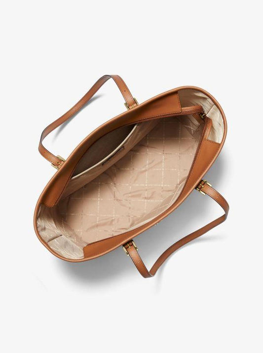 Jet Set Large Polka Dot Signature Logo Tote Bag