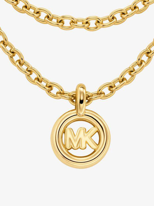 MK Pop Charm Chain-Link Necklace