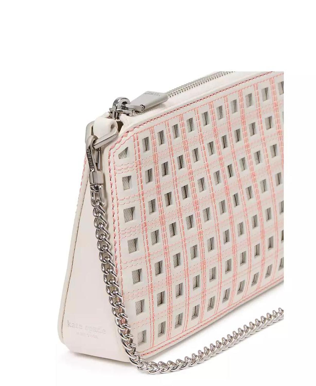 Grace Perforated Pochette Crossbody Bag