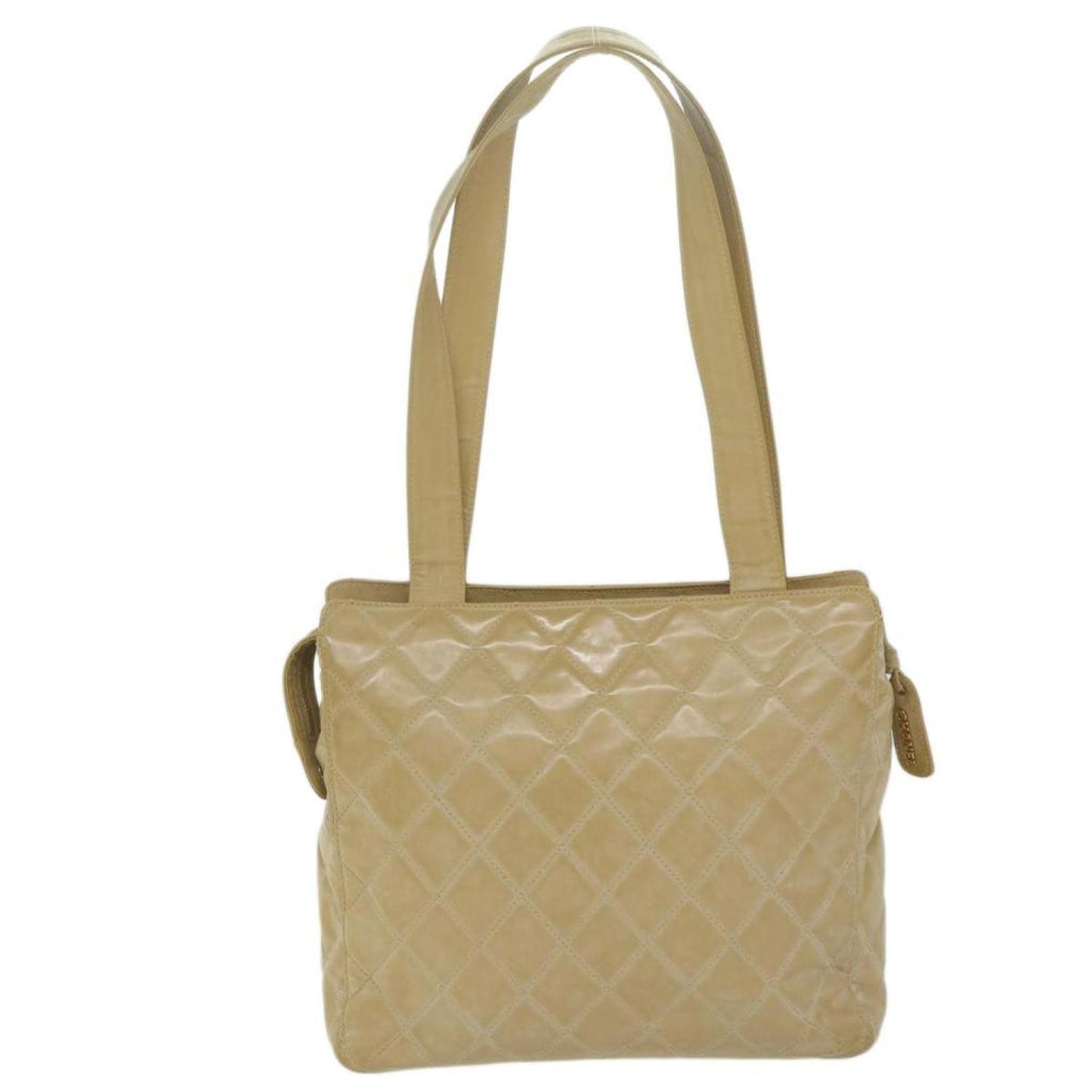 Chanel Matelassé Patent Leather Shoulder Bag (Pre-Owned)