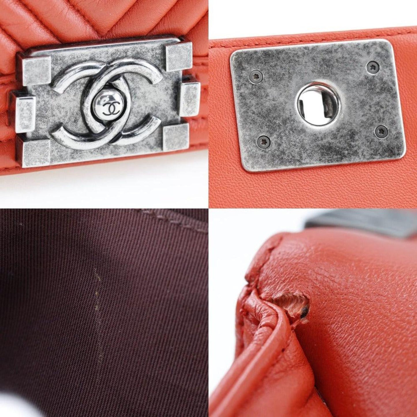 Chanel Boy Leather Shoulder Bag (Pre-Owned)