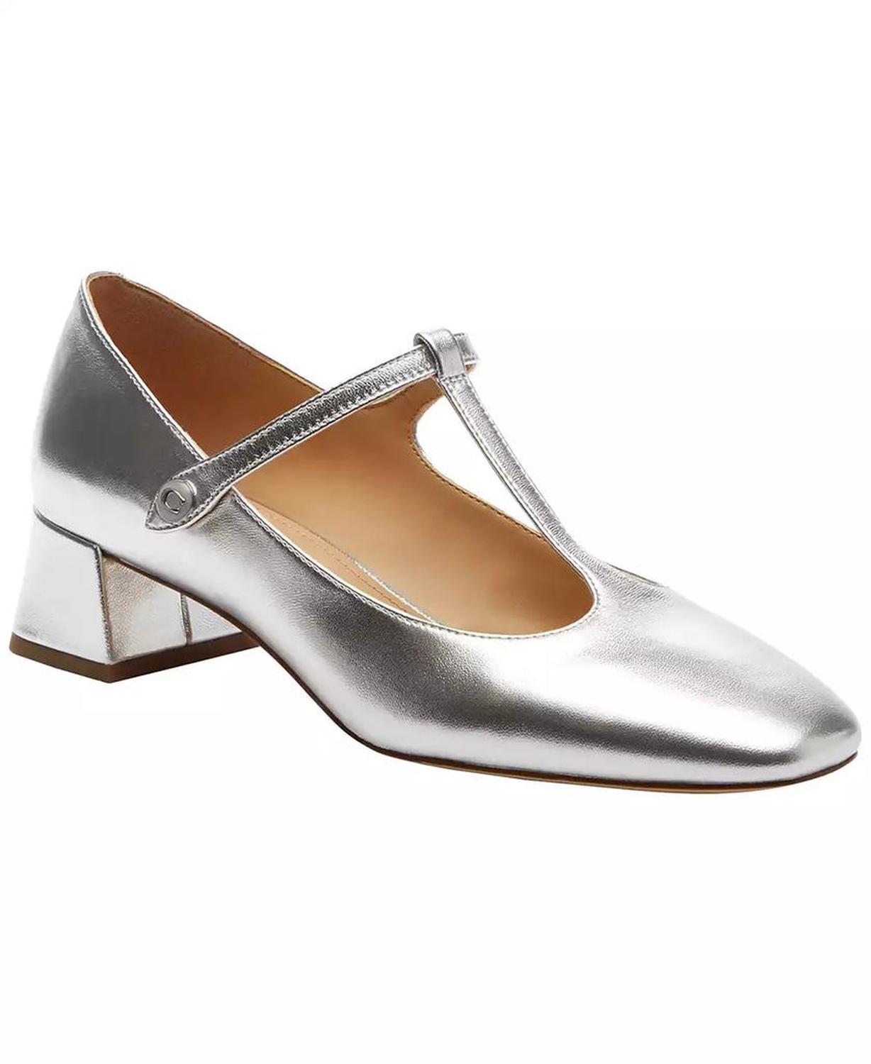 Women's Angelina T-Strap Mary Janes Round Toe Pumps
