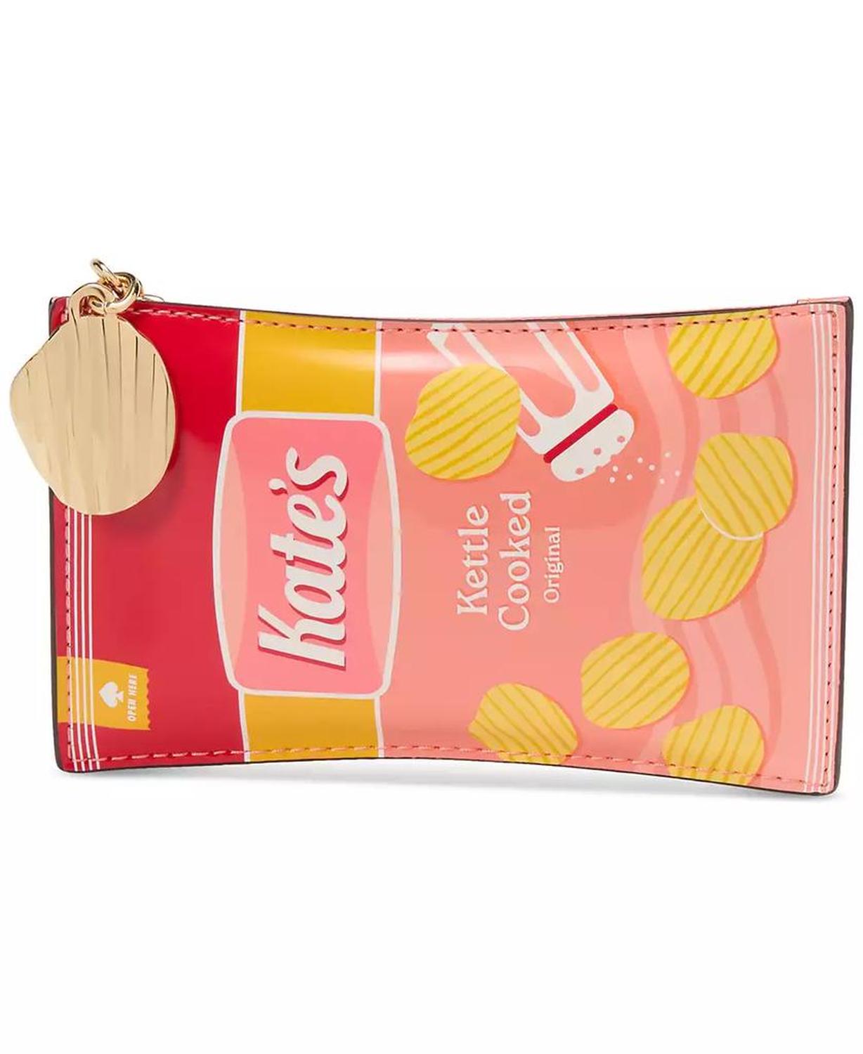 Snack Time Patent Card Case Wristlet
