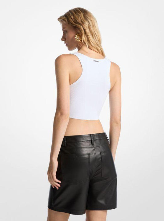Boyfriend Leather Shorts