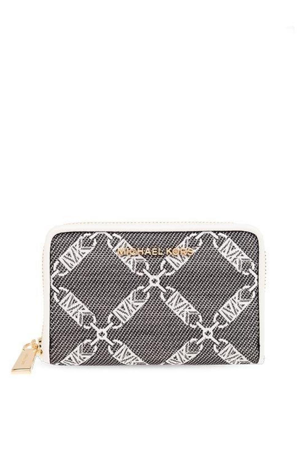 Michael Michael Kors Monogram Pattern Zipped Wallet